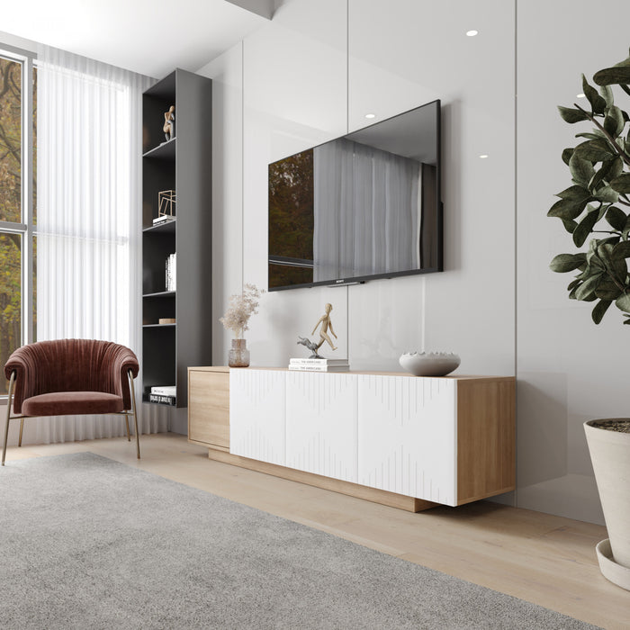 Nordika Riva 72\" TV Stand - Natural Maple