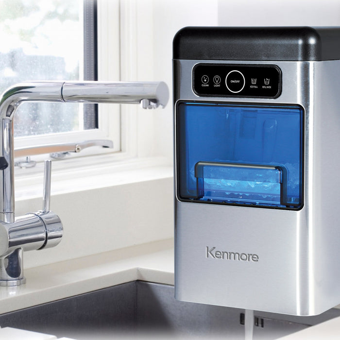 Kenmore Crunchy Chewable Nugget Ice Maker 40lb/24hr Stainless Steel