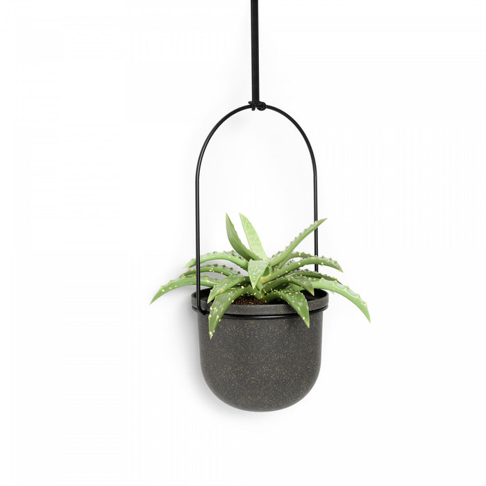 Umbra Black Triflora Hanging Planter - Set of 5