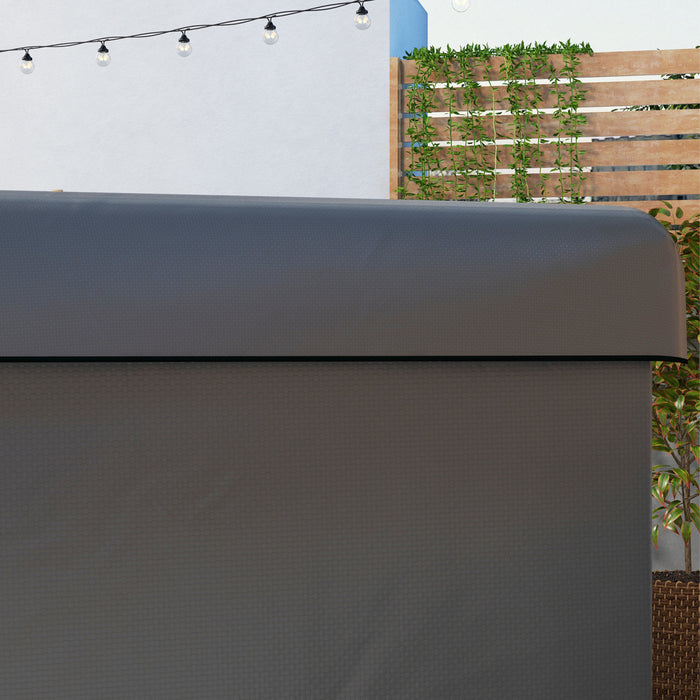 Outsunny 3-seater Patio Swing Cover, 85\" X 61\" X 59\", Dark Grey