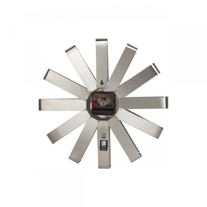 Umbra Modern Steel Ribbon Wall Clock