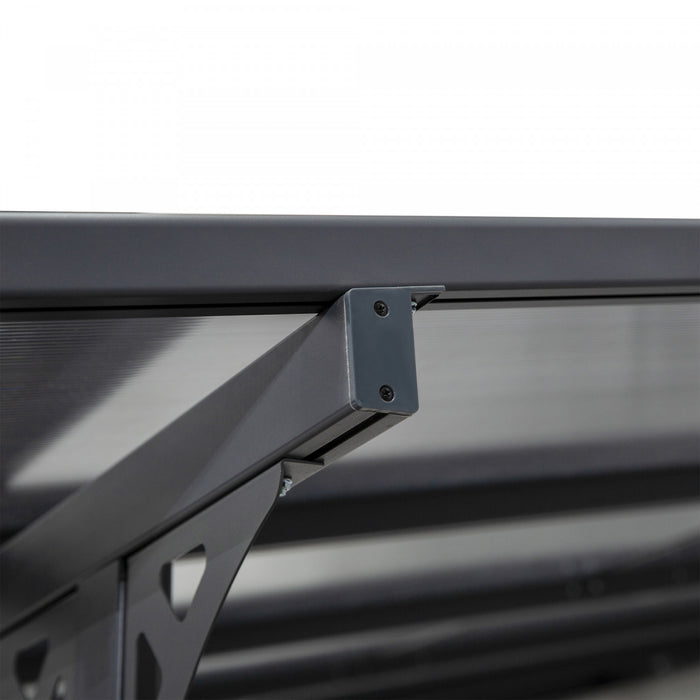 Outsunny 14' X 10' Outdoor Hardtop Pergola Polycarbonate Roof Gazebo With Adjustable Height, Aluminum Frame, And Uv Protection, Grey