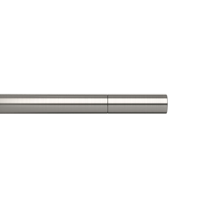Umbra Zen Nickel Steel Expandable 1\" Curtain Rod - 32\"-64\" 