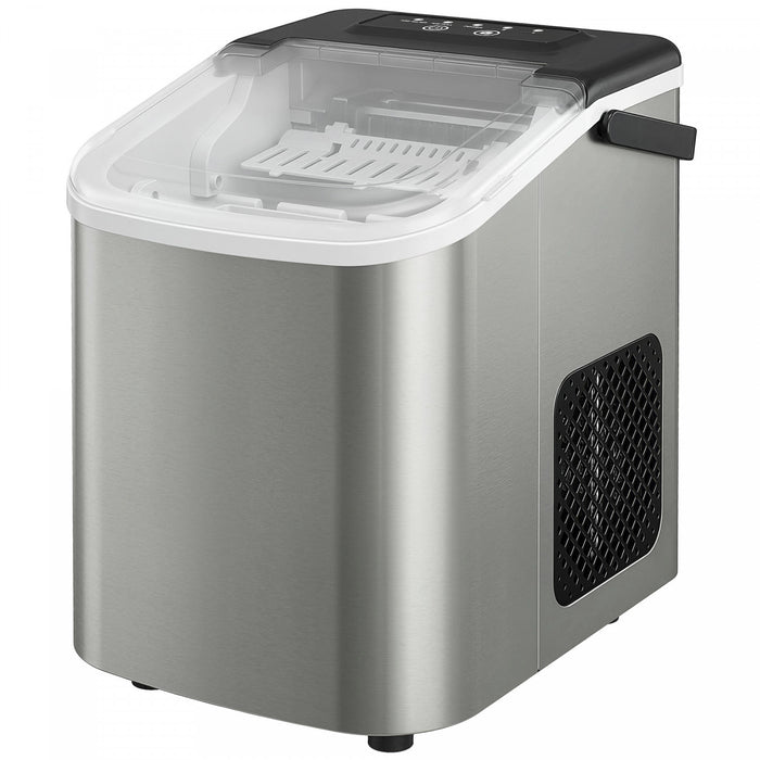 HOMCOM Portable Ice Maker Countertop 9 Ice Cubes Ready in 7 Mins 26lbs/24H