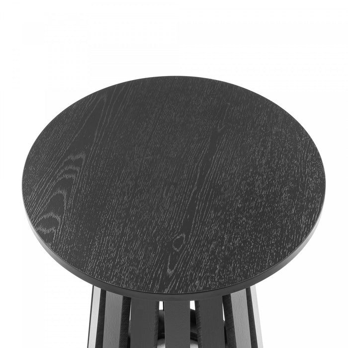 Layla Scandinavian Modern End Table in Black