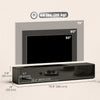 HOMCOM 70.9" Floating TV Stand for 75" TVs Media Console High Gloss Black
