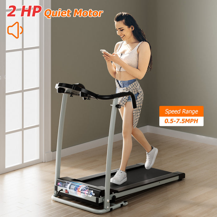 Costway Portable 800w Electric Treadmill Motorized Power Running Fitness Machine