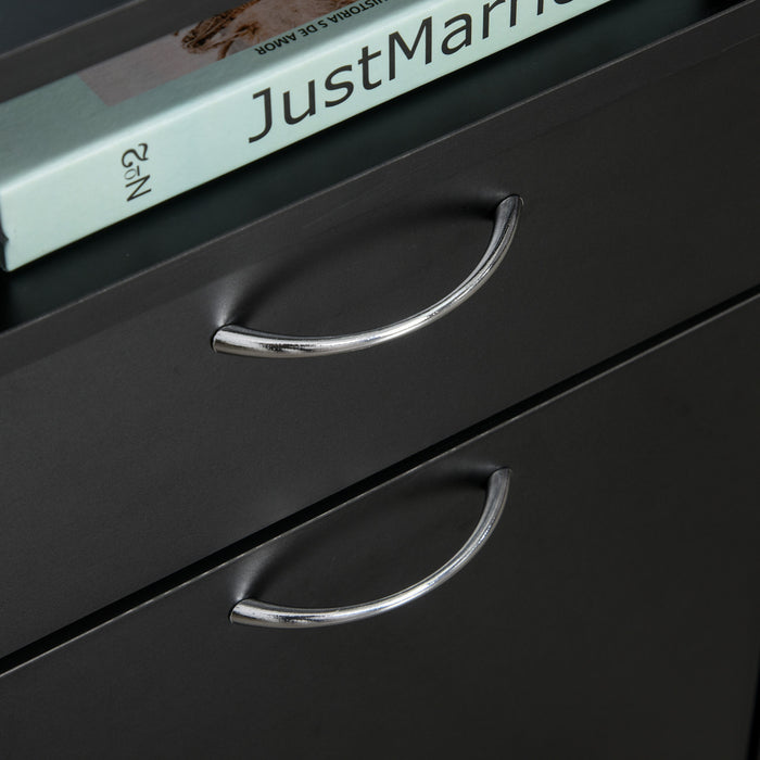 Homcom Mobile Filing Cabinet With Drawer