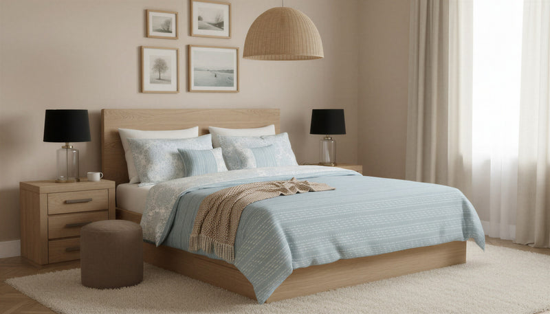 Isabelle 5-Piece Reversible Clipped Jacquard Comforter Set, Double/Queen 