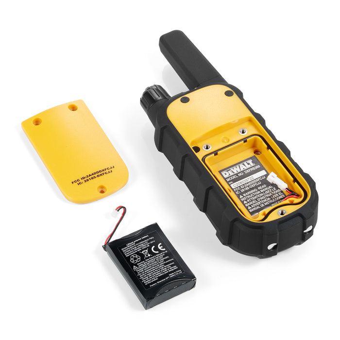 6 Dewalt DXFRS300 Work Site Walkie Talkies - 1 Watt, Heavy Duty, Long Range Indoor-Outdoor Two Way Radios + 22 Channel