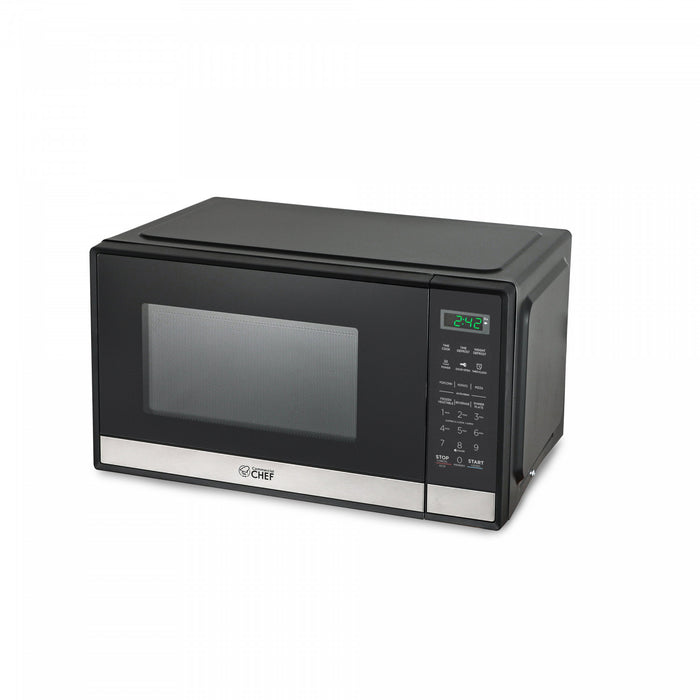CHM Series Commercial Chef 0.9 Cu. Ft. Countertop Microwave Oven, CHM9MS Countertop Microwave Less 1cuft
