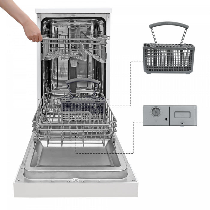 BCDP-Series BLACK+DECKER 18-Inch Portable Dishwasher, 8-Place Setting Capacity