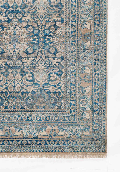 Ariana Traditional 2'6\" x 8'0\" Runner Rug in Blue Indoor Area Rug
