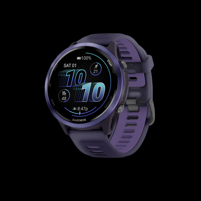 Garmin Forerunner 570 Smartwatch 47mm, Amoled, Indigo Aluminum, Purple/indigo, Gps Fitness Tracker, Running, 11-day Battery