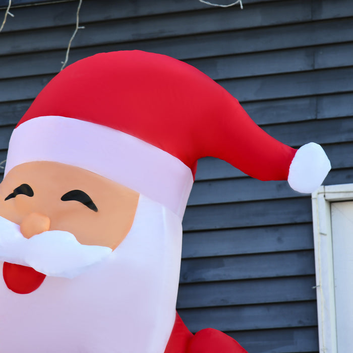 Homcom 8ft Santa Claus Inflatable Christmas Decoration