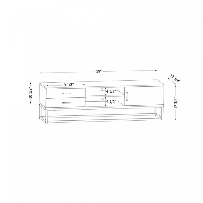 Mezzy TV Stand - Nordik Oak