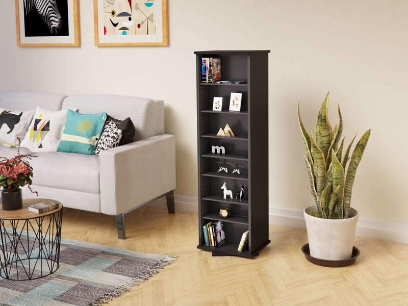 Two-Sided Spinning Tower - Black