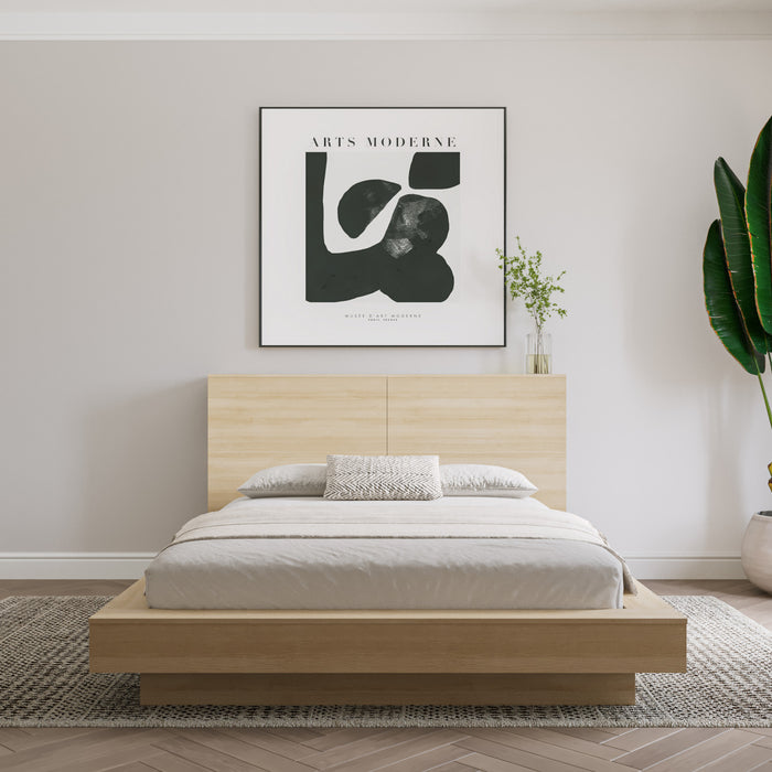 Nordika Marconi Queen Headboard - Natural Blonde Oak