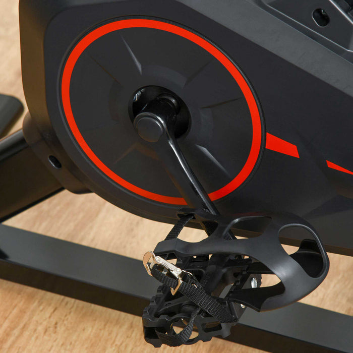 Soozier Upright Exercise Bike Indoor Bicycle Cardio Workout Cycling Machine Fitness Equipment For Home Gym W/ Adjustable Resistance Flywheel Lcd Monitor