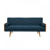 Aidan 3-seater Tufted Fabric Sofa With Foam Cushions - Navy Blue
