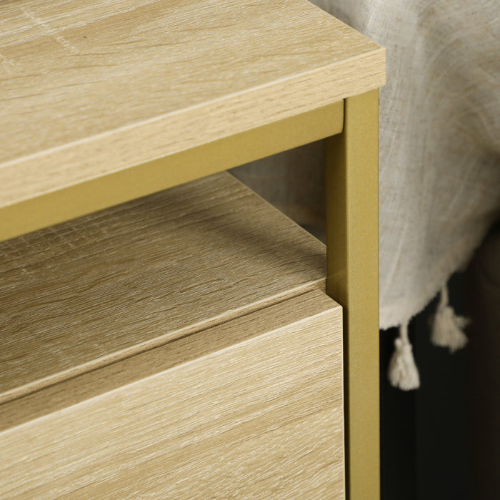 Vinsetto Lateral Filing Cabinet With Hanging Bars For Letter Size