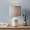 Zeke Ceramic Table Lamp, Gray, 13.25"H | Zeke Lampe de table en ceramique, Gris, 13,25 po H