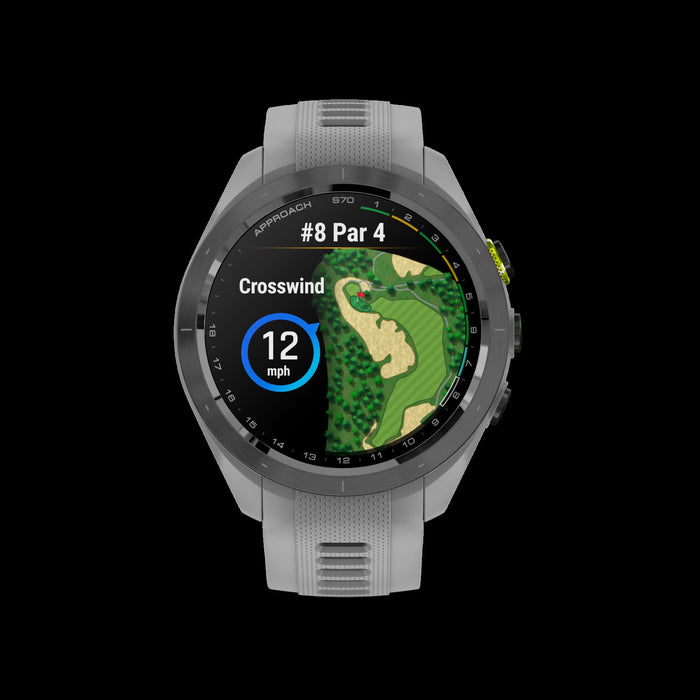 Garmin Approach S70 42mm - Black Ceramic, Amoled Golf Watch, 43k Courses, Virtual Caddie, Gps