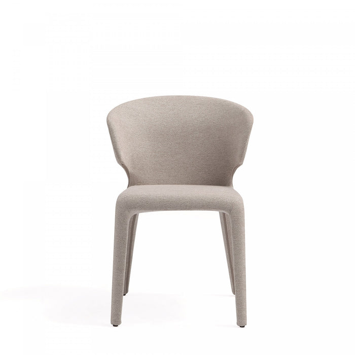 Conrad Mid-Century Modern Upholstered Dining Chair in Wheat - Set of 4