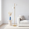 Liam Modern 2 Light Floor Lamp, Gold, 66"H | Liam Lampadaire moderne a 2 lumieres, Or, 66 po H