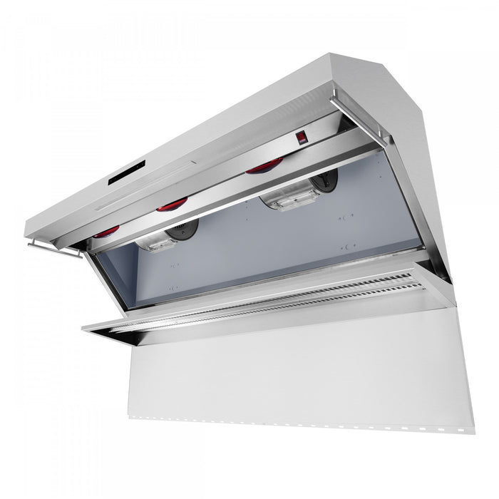 Forno Savona 60-Inch Wall Mount Range Hood, Baffle Filters & Backsplash Stainless steel-FRHWM5029-60