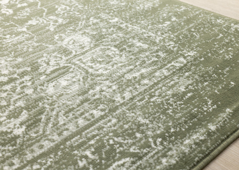 Florence Green White Elegant Classic Rug, 6'7\" x 9'6\" Indoor Area Rug