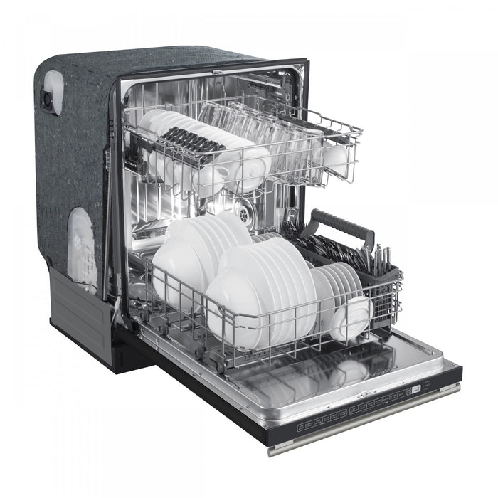 Forno Pozzo 24 in. Built-In Tall Tub Top Control Black Dishwasher, 49 dBA - FDWBI8067-24BLK