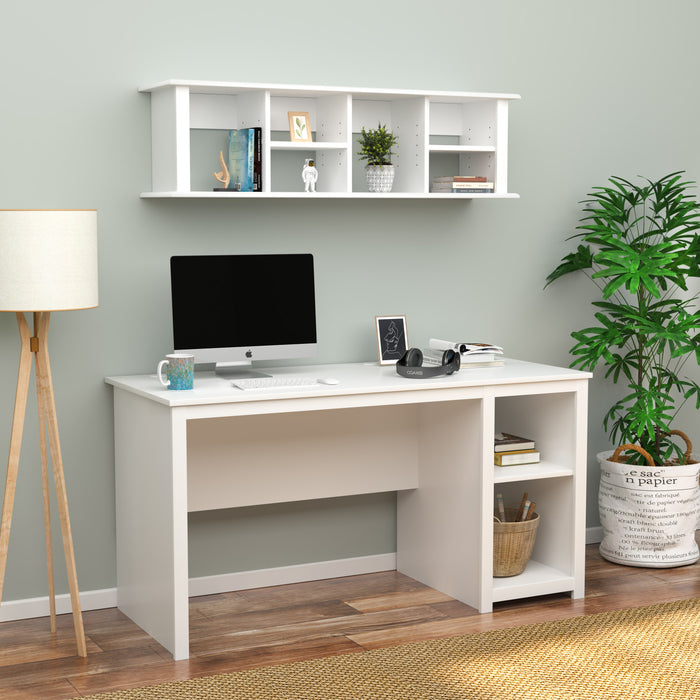 Wall Mounted Desk Hutch - White