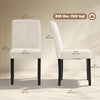 HOMCOM Corduroy Upholstered Dining Chairs, Kitchen Chairs Set of 4, Beige