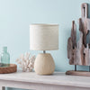 Marren Contemporary Textured Table Lamp, Beige, 12.5"H | Marren Lampe de table contemporaine texturee, Beige, 12,5 po H
