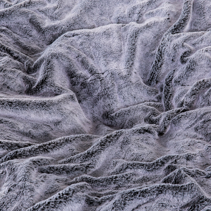 Sealy Bala Faux Fur High Density Foam Bean Bag Chair - Grey