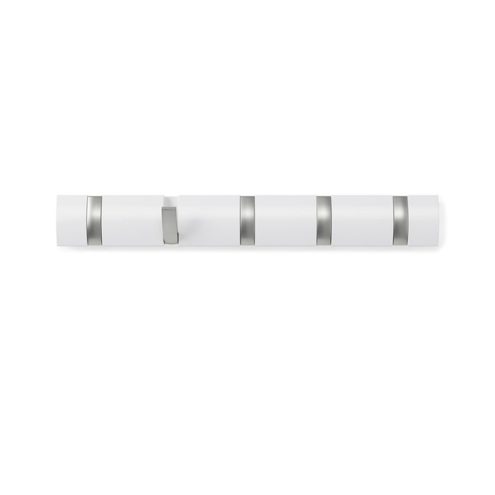 Umbra 5 Flip Wall-Mounted Hooks - White