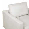 Cleo Contemporary Upholstered Accent Chair in Cream | Fauteuil d’appoint contemporain Cleo en tissu creme