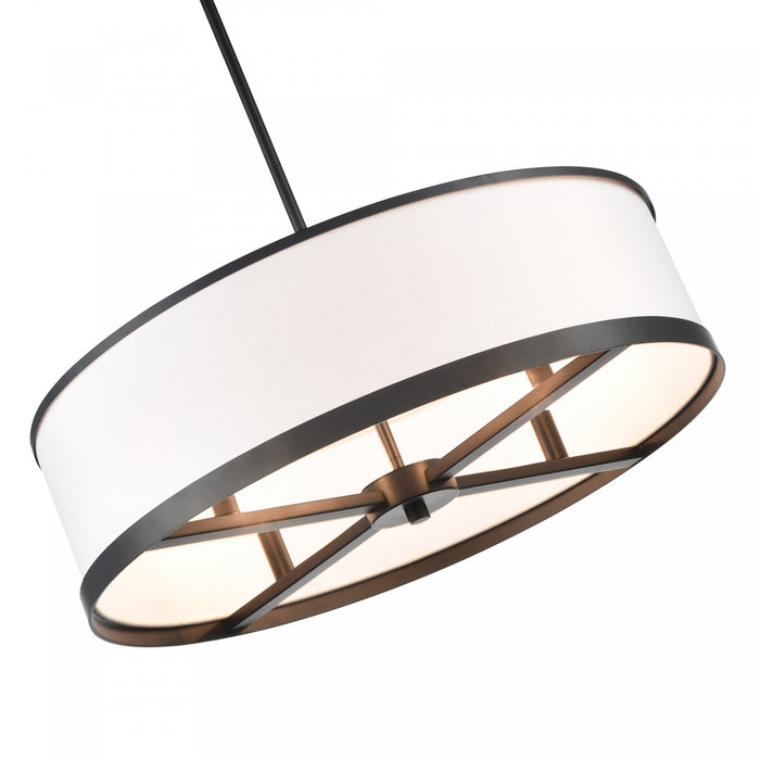 High Street 4 Light Chandelier 24\", Black