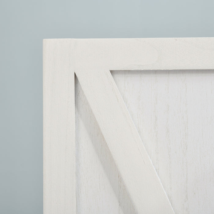 Homcom 5.6ft 4-panel Wooden Room Divider With Foldable Design