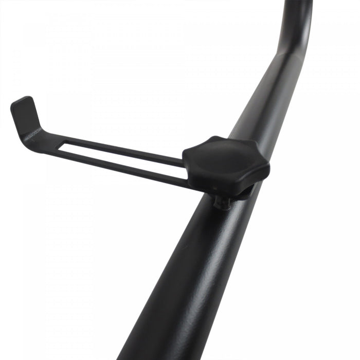 Outsunny Adjustable Balcony Hanging Railing Table, Black