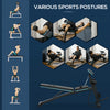 Soozier Foldable Adjustable Dumbbell Bench Press, Weight Lifting Sit Up Ab Workout Bench for Home Training Gym Incline Flat Multiuse Workout Exercise Fitness, Blue