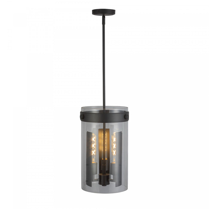 Dahlia 3 Light Pendant, Black