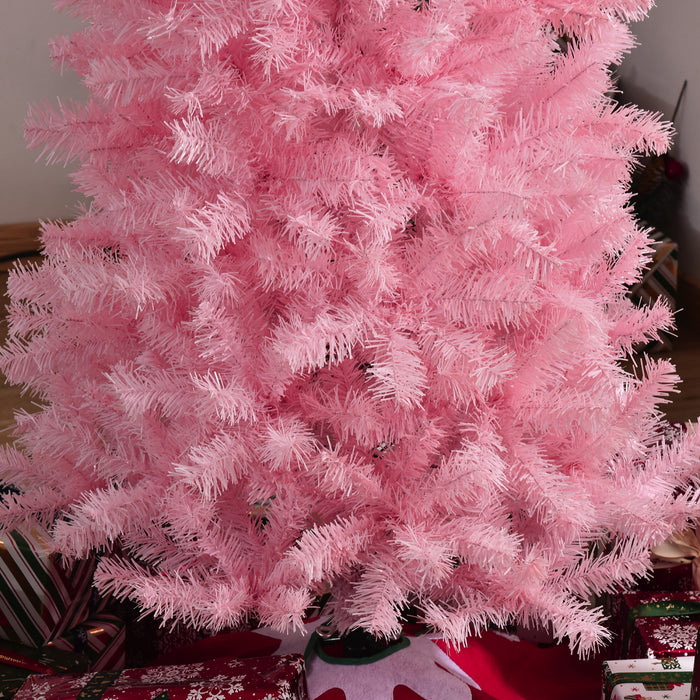 Homcom 7ft Pencil Artificial Christmas Tree With 818 Branch Tips