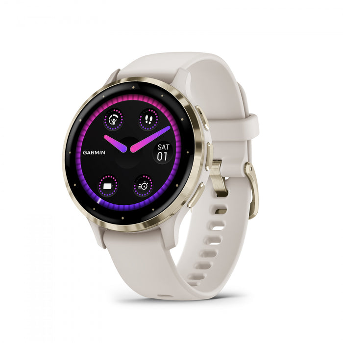 Garmin Forerunner® 165 Gps Smartwatch - Health Tracking With Amoled Display - Mist Gray/whitestone