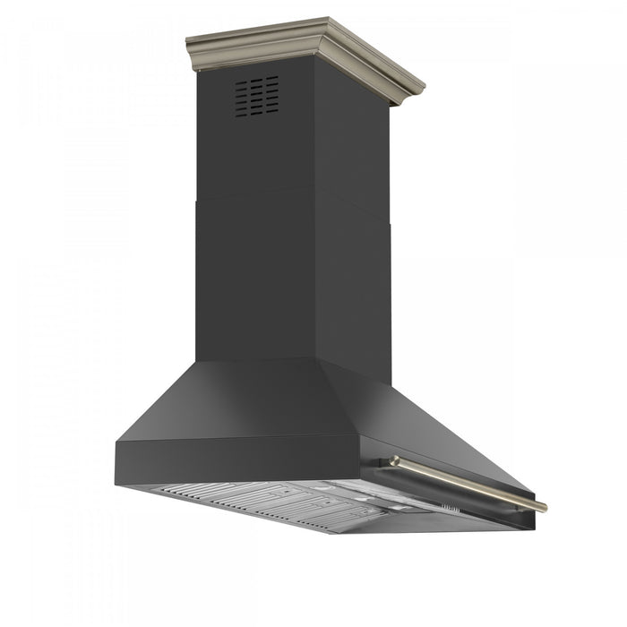 Forno Aria 60 Inch Wall-Mounted Black Range Hood- FRHWM5095-60BLK
