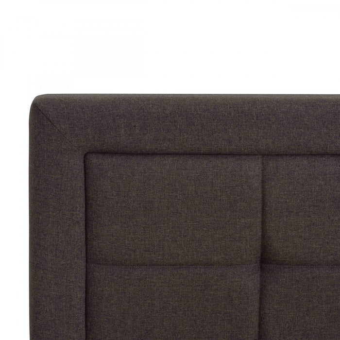 Linden Upholstered Platform Bed with Tufted Headboard - King