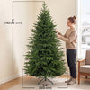 HOMCOM 6ft Artificial Christmas Tree with Foldable Metal Base, Green