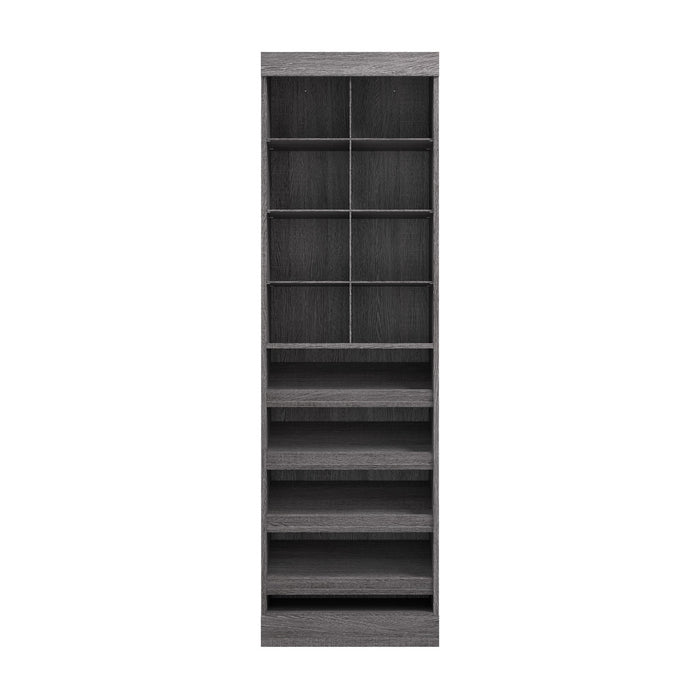 Bestar Pur 25 W Closet Shoe Organizer - Bark Grey