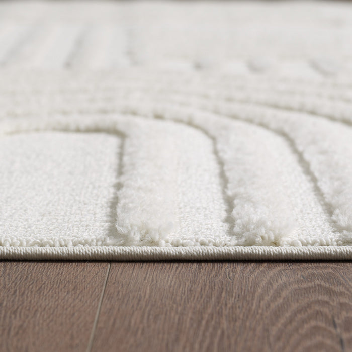 Quinto Geo Circles Shag Area Rug - 2'7\" x 8'